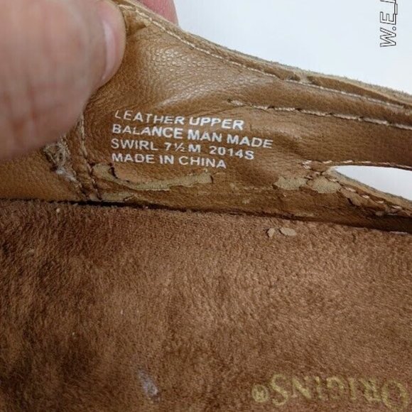 Earth Origins® Swirl Mary Jane Suede Shoe in Soft Sand Women's Size US 7.5 - Picture 15 of 15